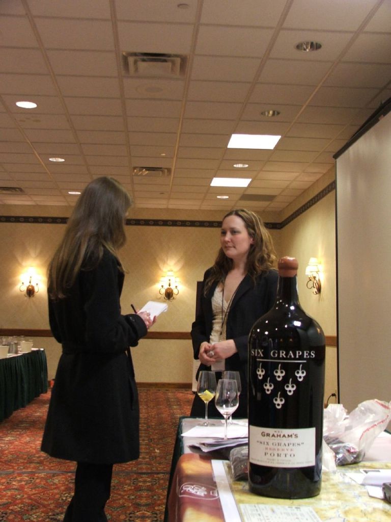 Leah being interviewed at Taste of Vail