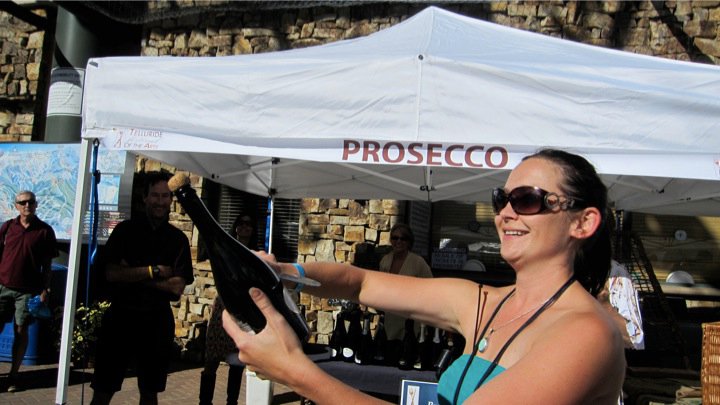 Leah Deane, Fine Wine Specialist for Republic National Distributing Company at the Telluride Festival of the Arts Wine Event